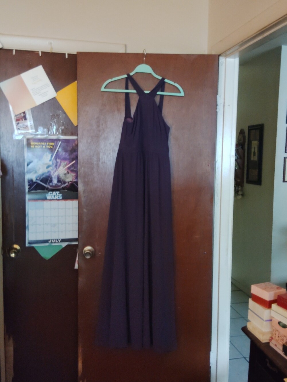 LULUS Air Of Romance Dusty Purple Maxi Dress - Size Medium - Picture 6 of 13